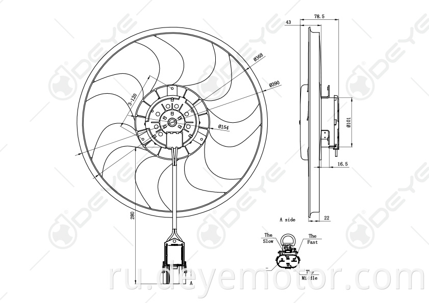 1341372 13128687 электровентилятор радиатора для OPEL ASTRA G CHEVROLET